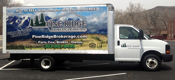 photo of Pine Ridge Brokerage truck